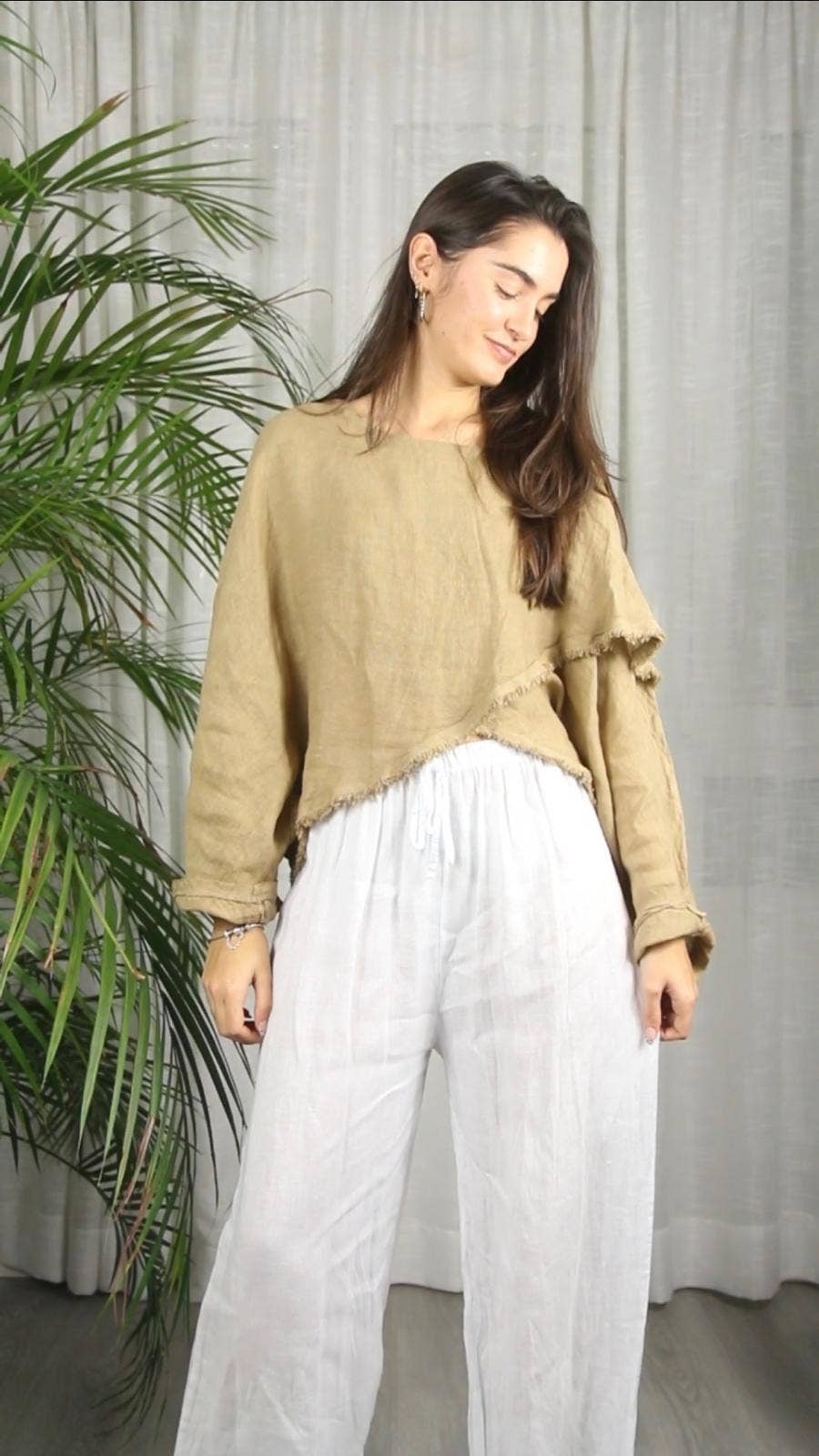BLUS KORSAD LINNE 100%