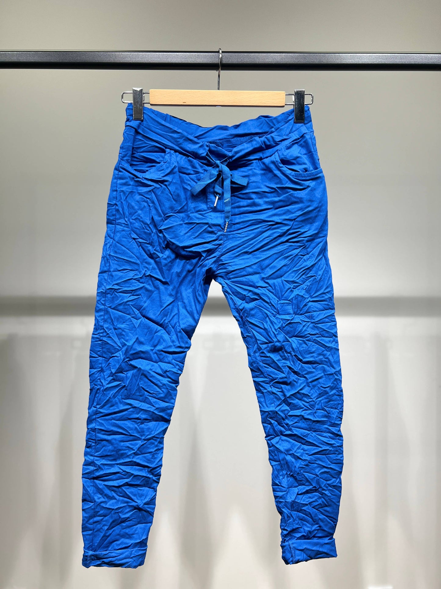 Stretch Viscose Jegging Byxor med dragsko
