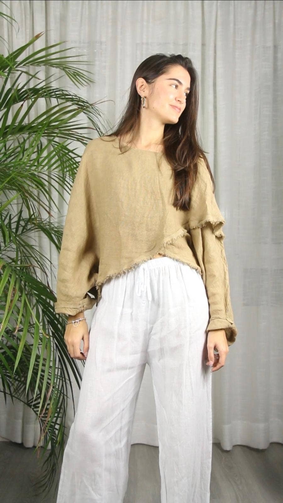 BLUS KORSAD LINNE 100%