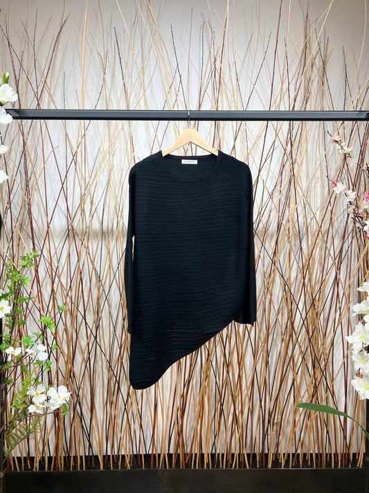 Stripes Relief Asymmetriskt skuren tunikatröja