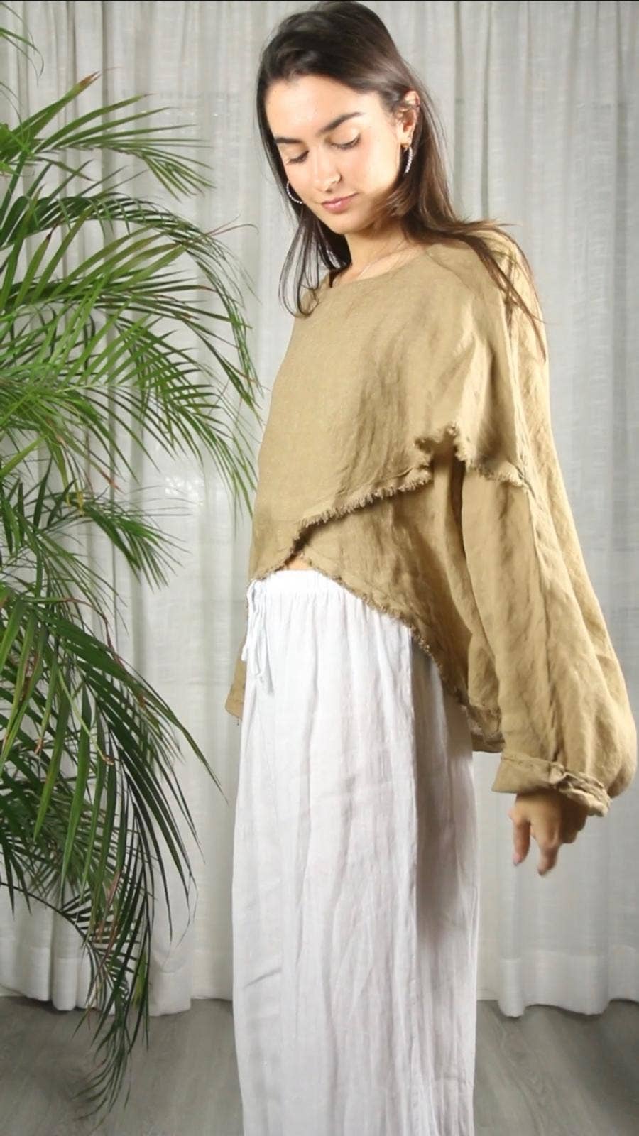BLUS KORSAD LINNE 100%