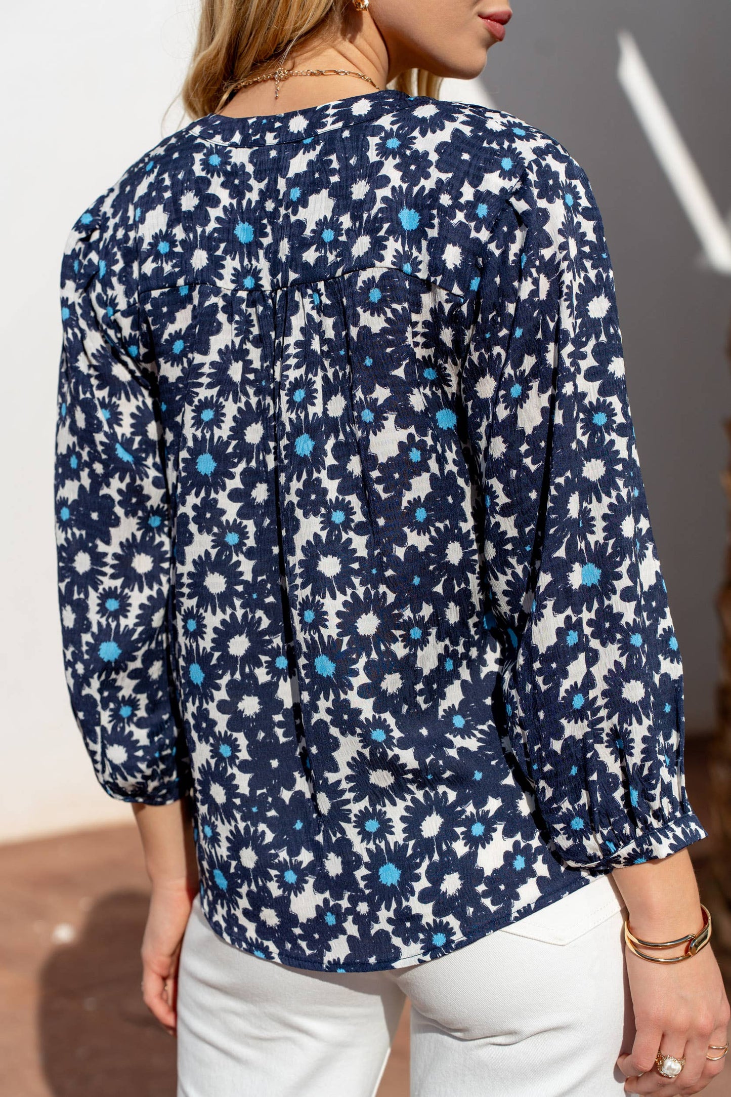 Saint Tropez- blus med tryck