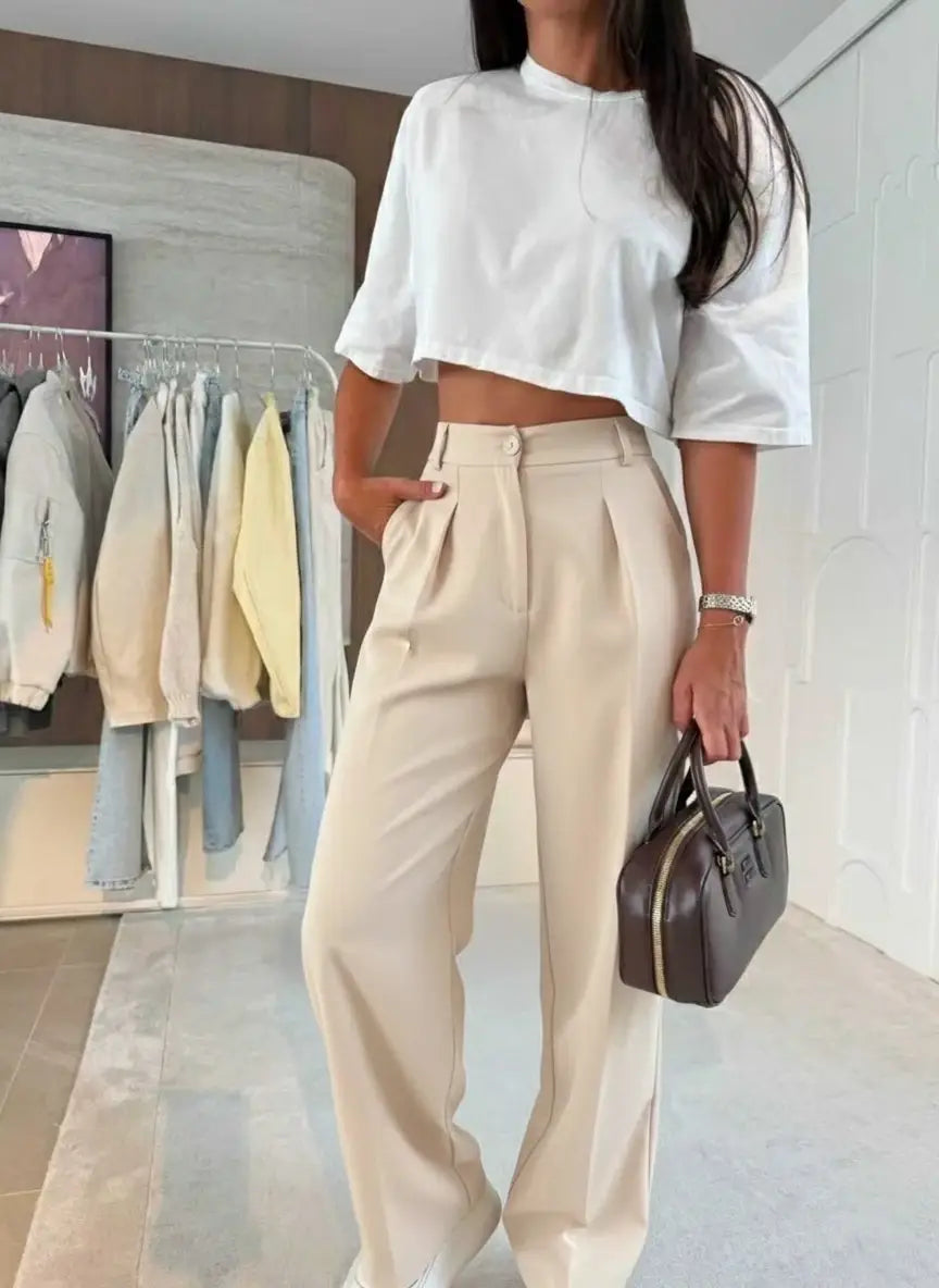 Breda byxor - beige
