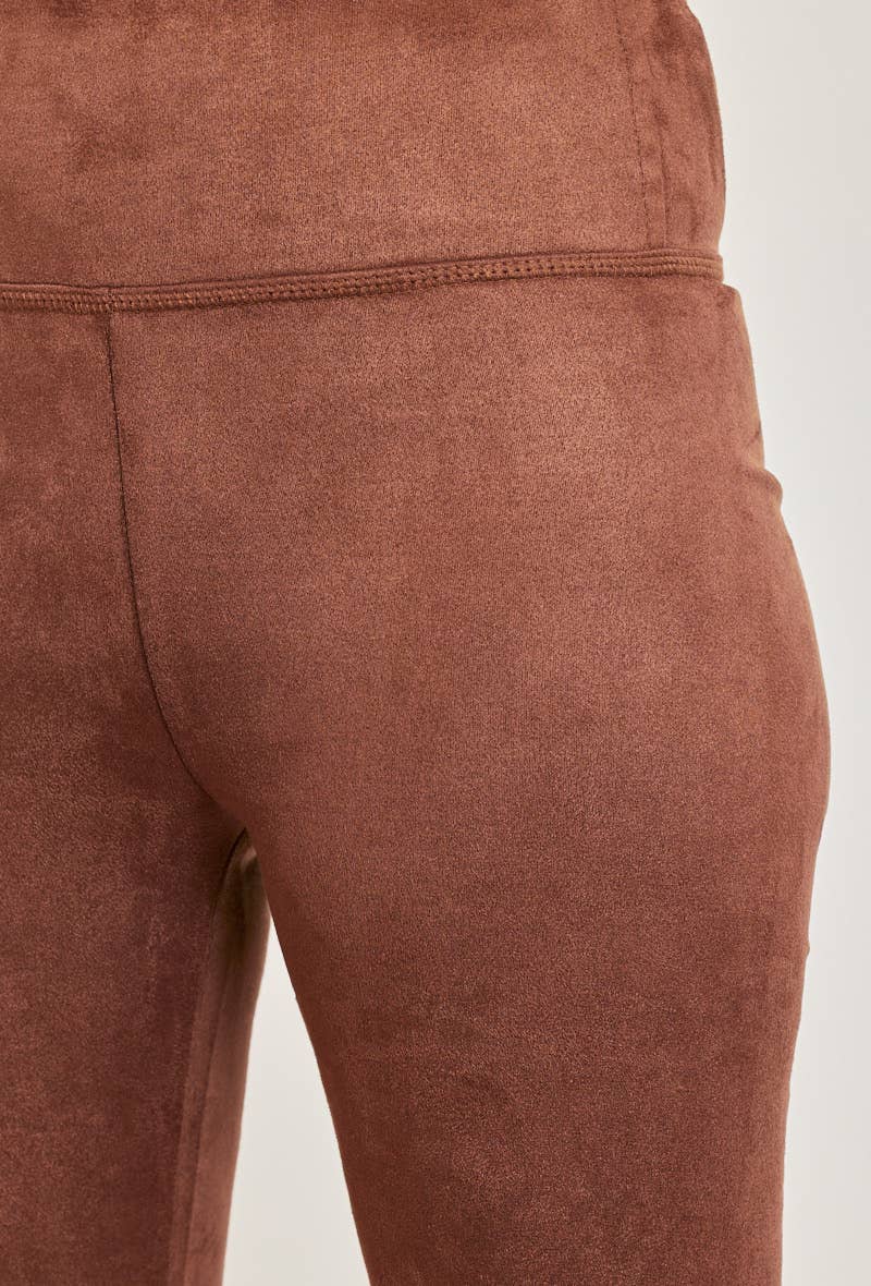 Formande leggings i mocka