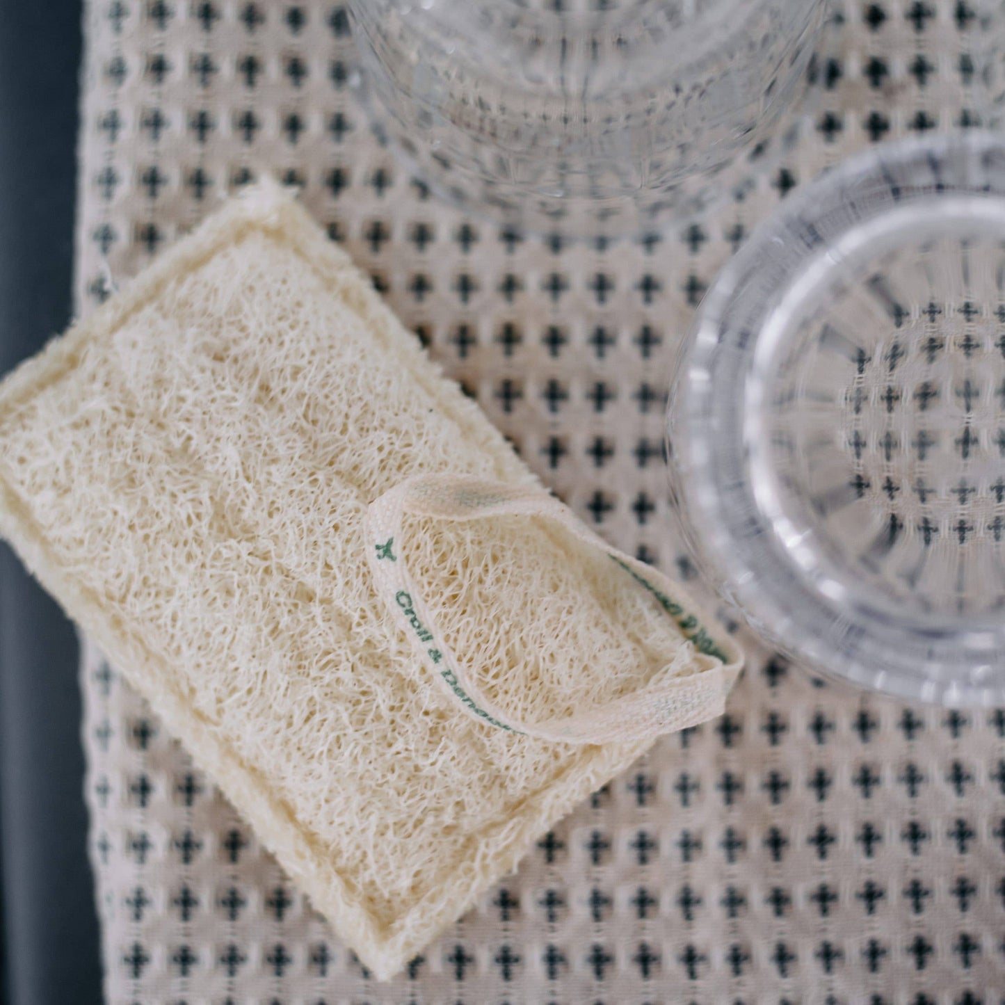 Loofah för att diska