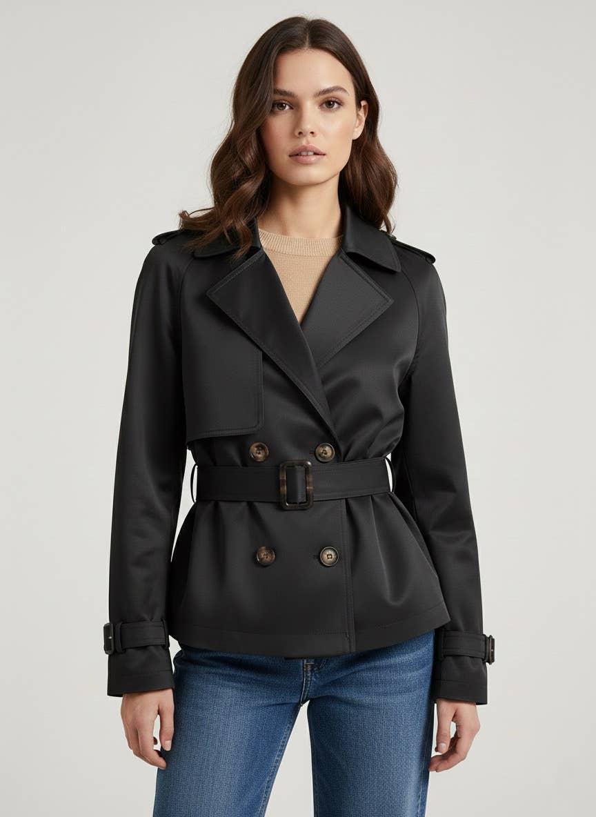 Kort trenchcoat