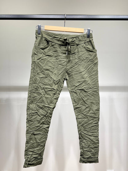 Stretch Viscose Jegging Byxor med dragsko