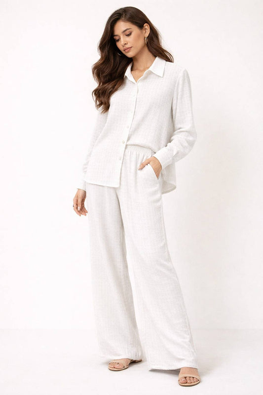 Set med skjorta och flytande byxor