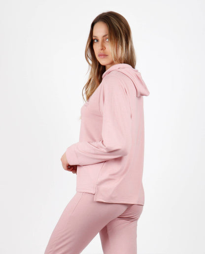 ADMAS HOME långärmad hoodie-pyjamas för kvinnor