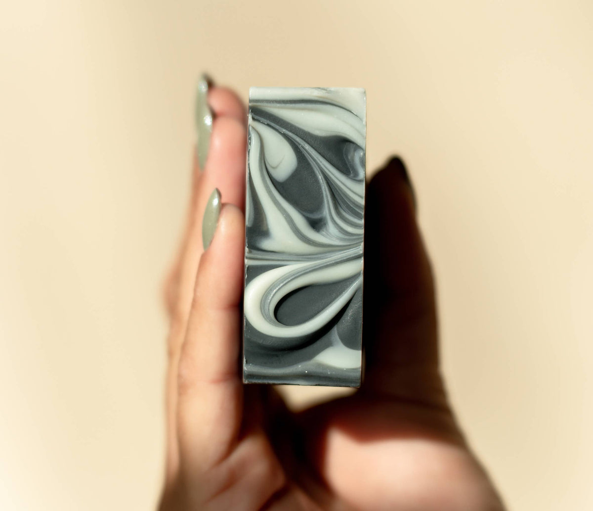 Organic artisan Soap -  Coal&Clay - Tea tree, Lavender, Mint