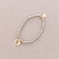 4mm fasetterat kristall elastiskt armband