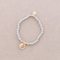 4mm fasetterat kristall elastiskt armband