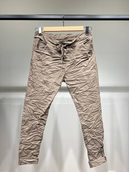 Stretch Viscose Jegging Byxor med dragsko