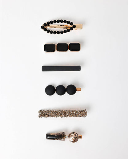 Admas Set Med Glam Luxe Hårklämmor, (Förpackning Med 12 Enheter)