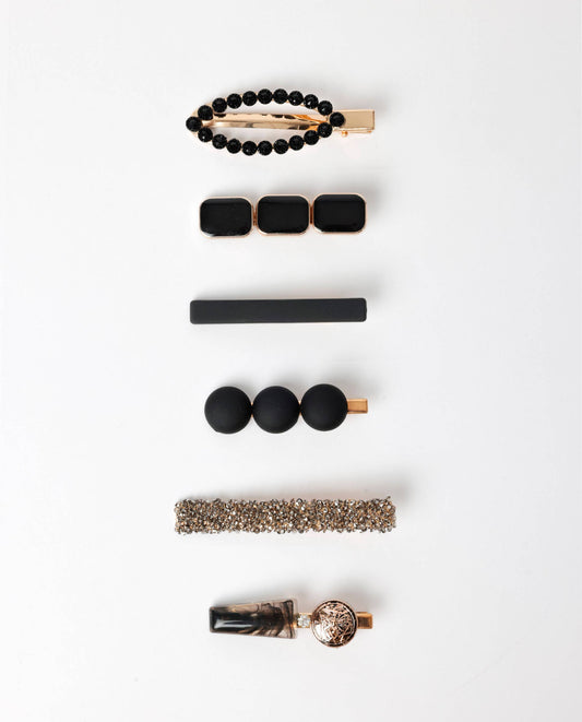 Admas Set Med Glam Luxe Hårklämmor, (Förpackning Med 12 Enheter)