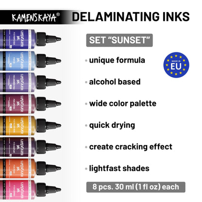 Delaminerande alkoholbläckset 'Sunset'
