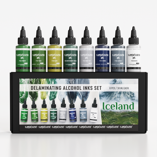 Delaminerande alkoholbläckset 'Iceland'