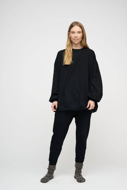 Better Sweat svart oversize sweatshirt
