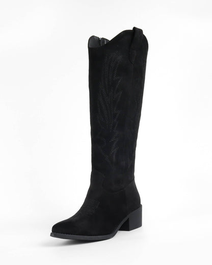 Svarta cowboystövlar