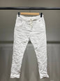 Stretch Viscose Jegging Byxor med dragsko