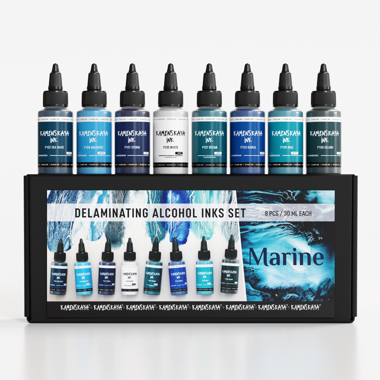 Delaminerande alkoholbläckset 'Marine'