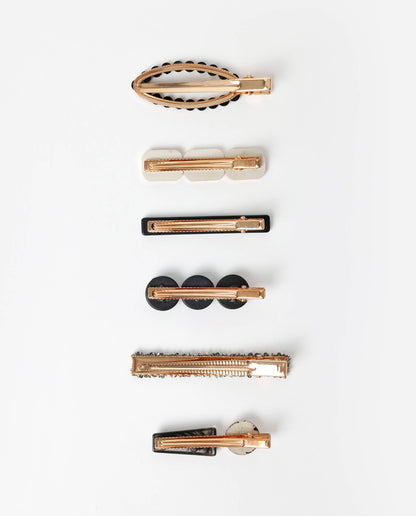 Admas Set Med Glam Luxe Hårklämmor, (Förpackning Med 12 Enheter)