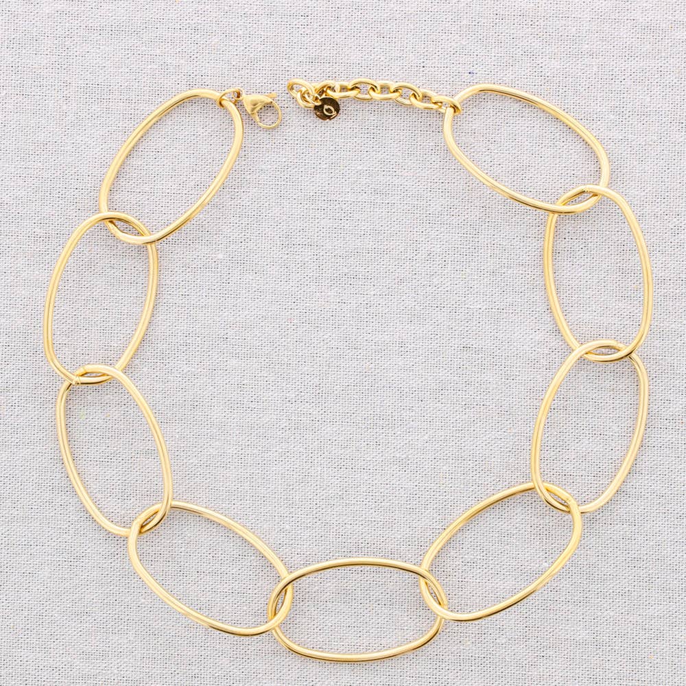 Eslabones stål halsband