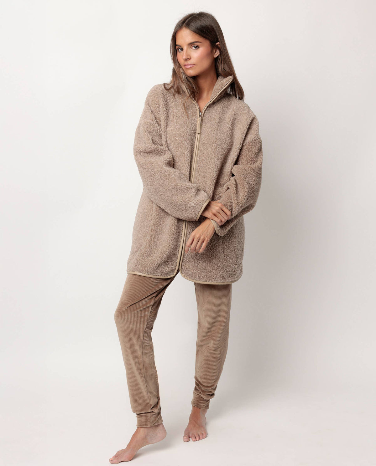 Admas Classic Långärmad Varm Sherpa Relax Hom...