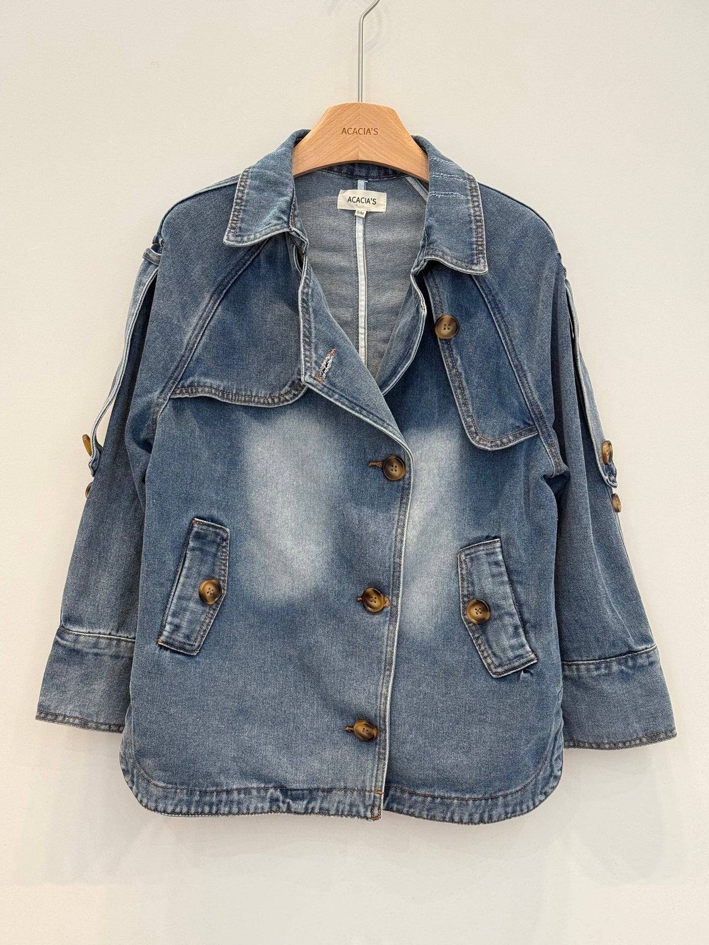 Knäppt jeansjacka URBAN CHIC