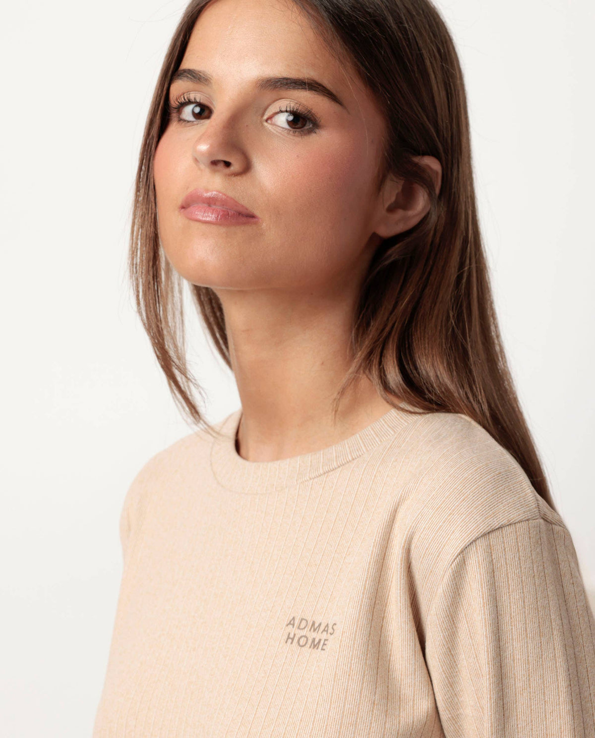 Admas Home Pyjamas Långärmad Ribbad Supersoft För Kvinnor