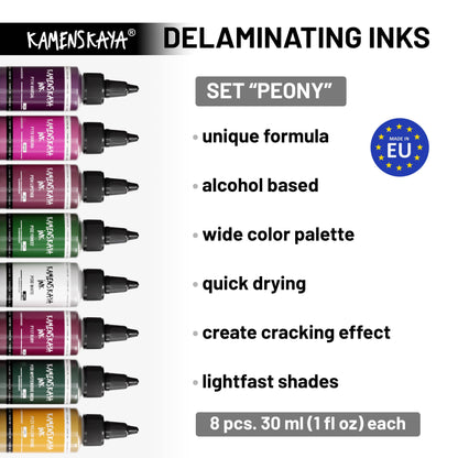 Delaminerande alkoholbläckset 'Peony'