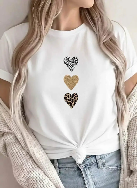 Tryckt T-shirt 100% bomull