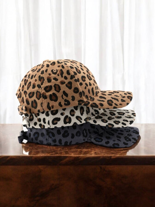 Leopardmönstrad keps MJ05