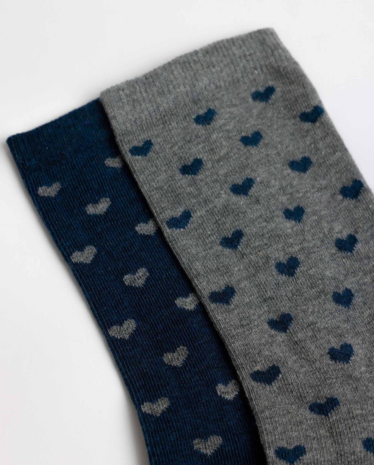 ADMAS Medium Sock Blue Hearts för Kvinnor, (Låda med 6...