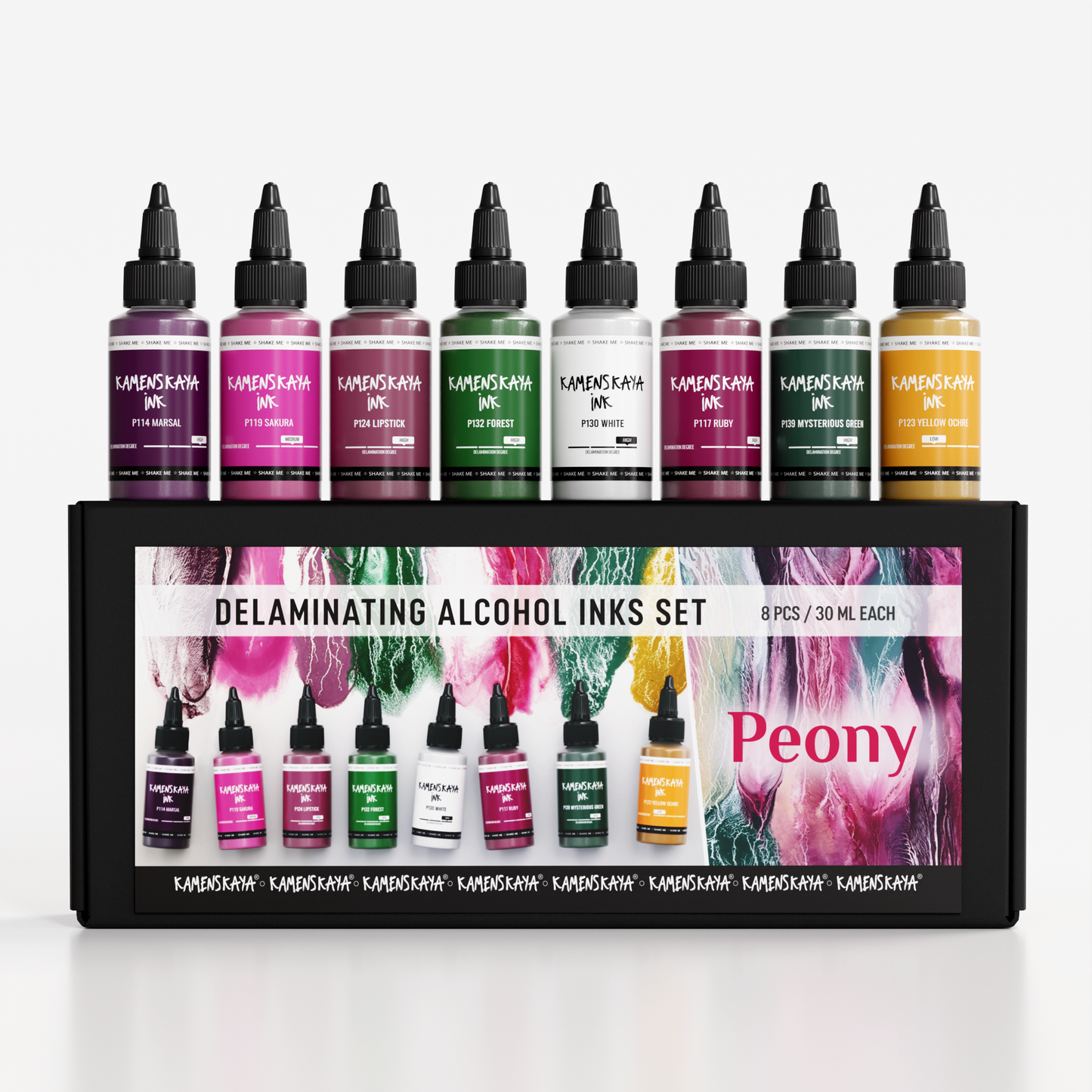 Delaminerande alkoholbläckset 'Peony'