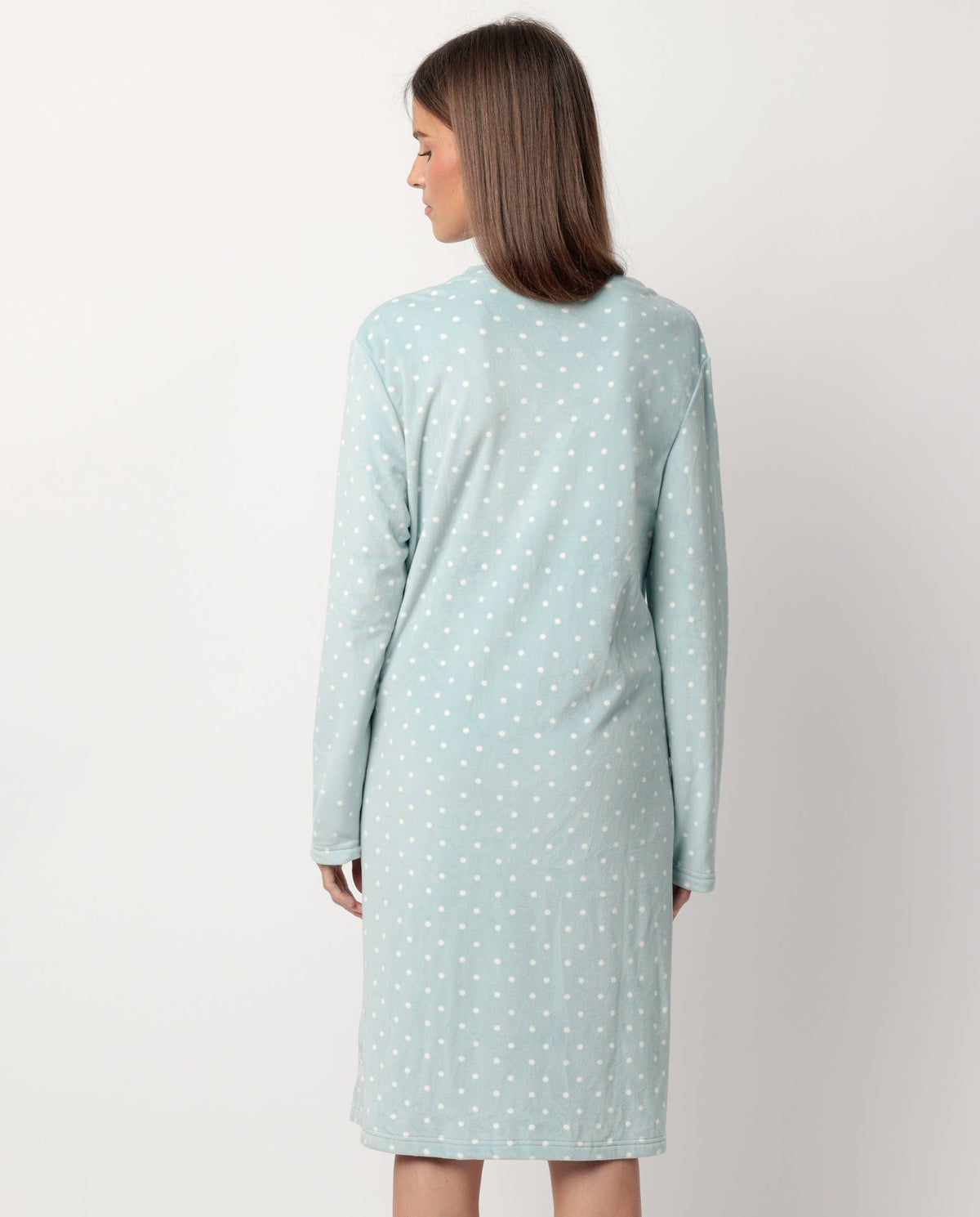ADMAS CLASSIC Velvet Pico Dots Lace långärmad tröja...