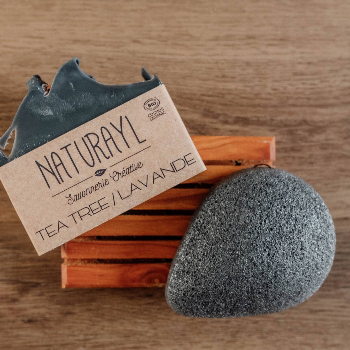 Konjak träkol ansiktssvamp - fet hud