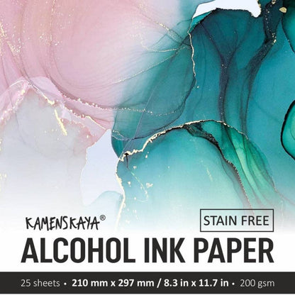 Set med konstpapper för alkoholbläck, 25 ark
