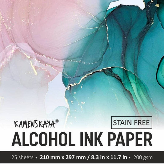 Set med konstpapper för alkoholbläck, 25 ark
