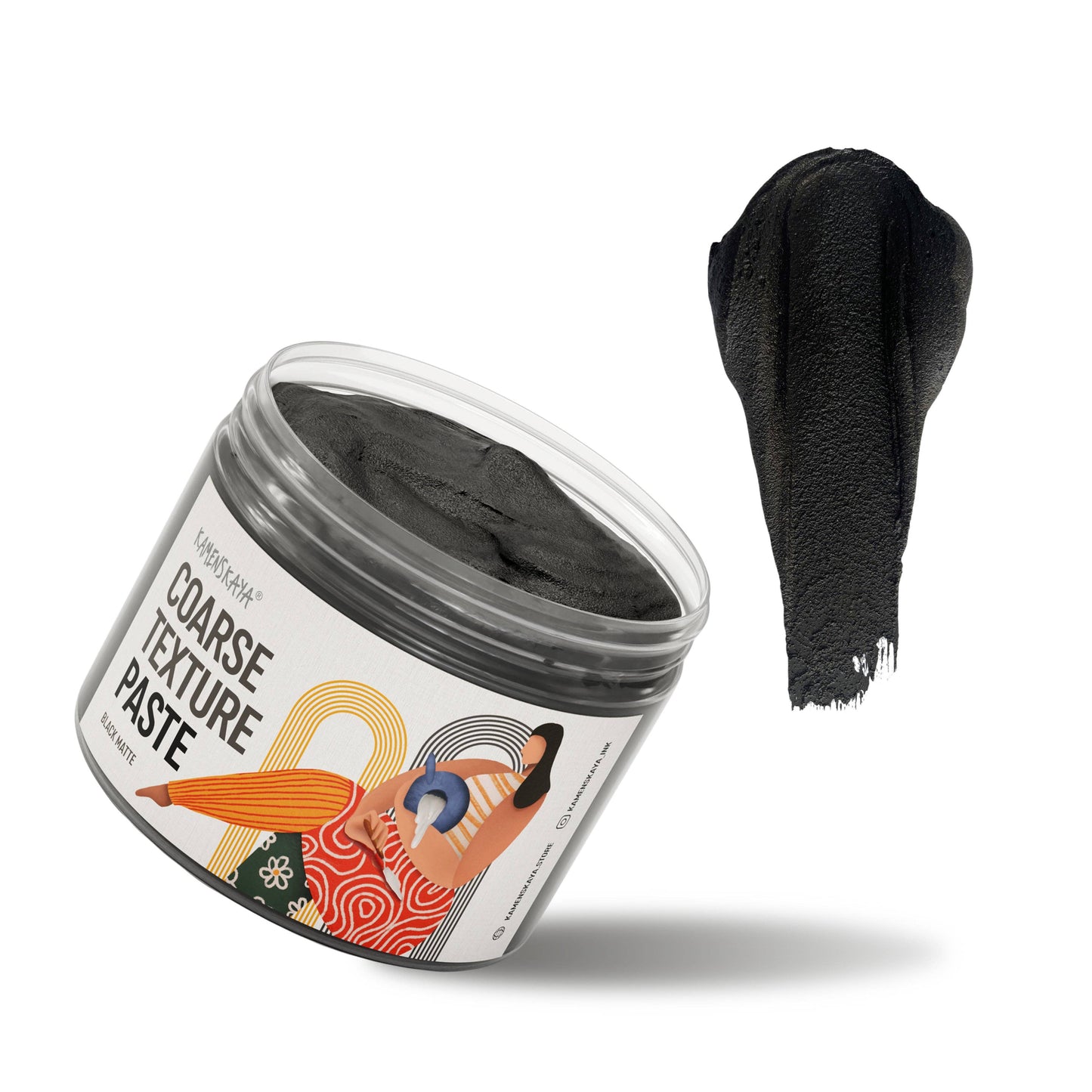Grov texturpasta (Svart matt)