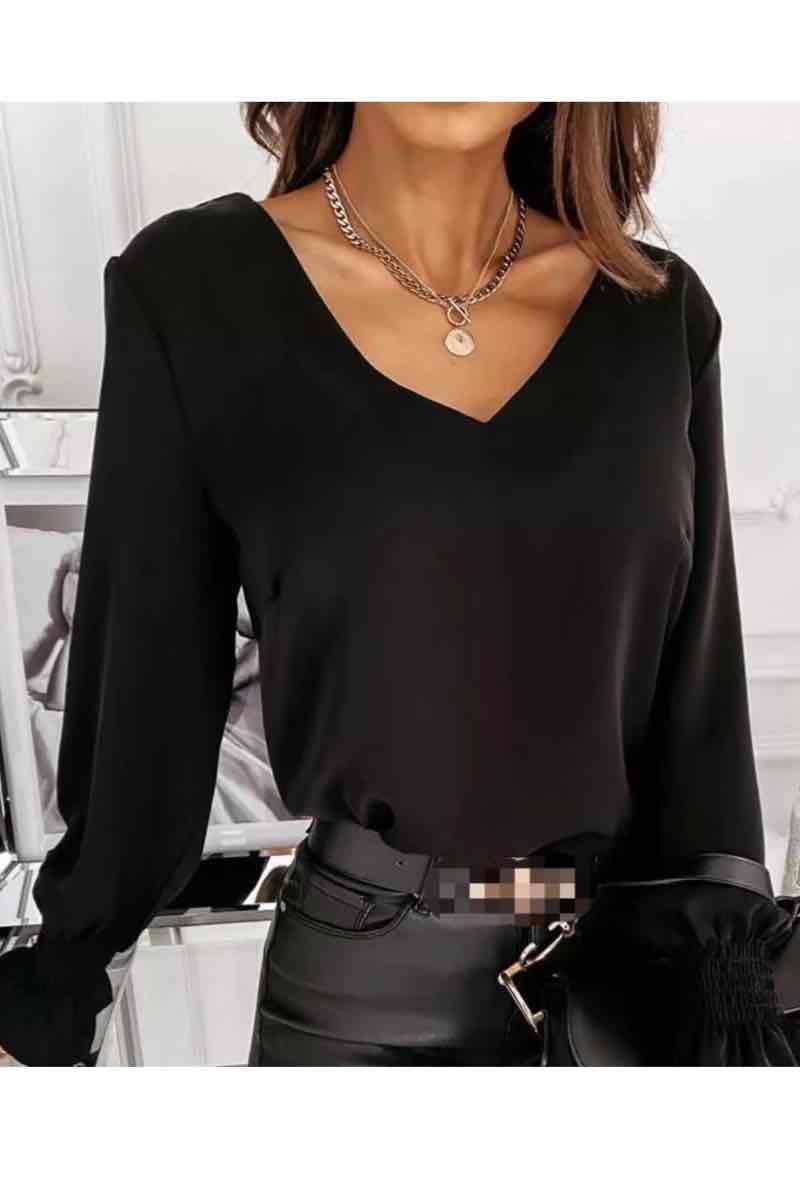 Enkel blustopp med öppen rygg