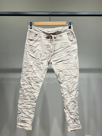 Stretch Viscose Jegging Byxor med dragsko