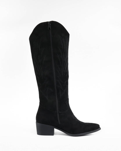 Svarta cowboystövlar