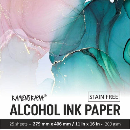 Set med konstpapper för alkoholbläck, 25 ark