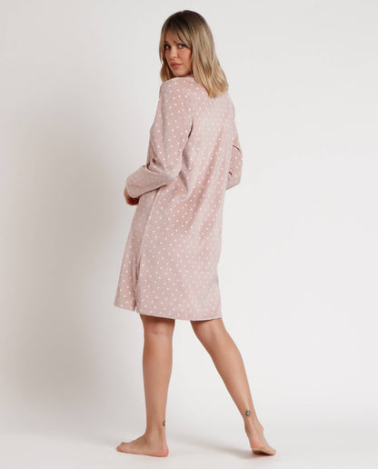 ADMAS CLASSIC Velvet Pico Dots Lace långärmad tröja...