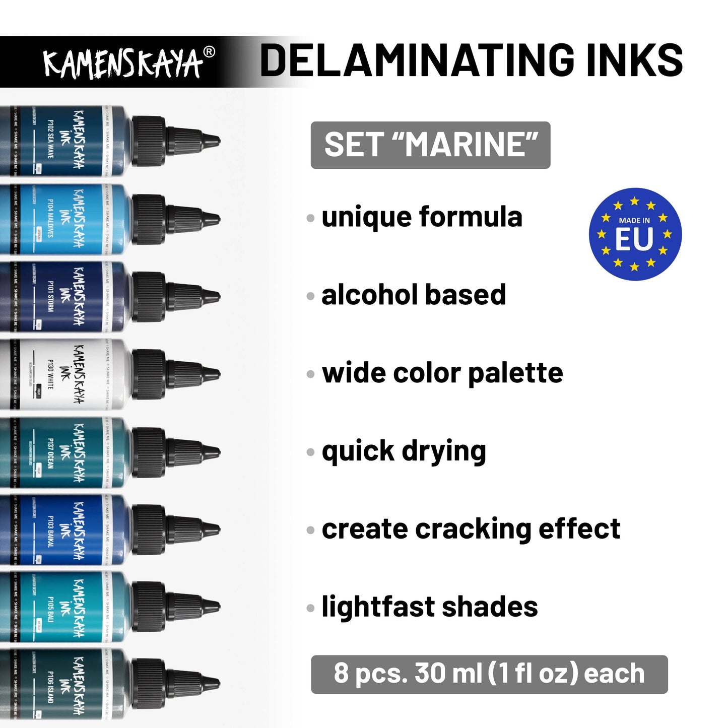 Delaminerande alkoholbläckset 'Marine'