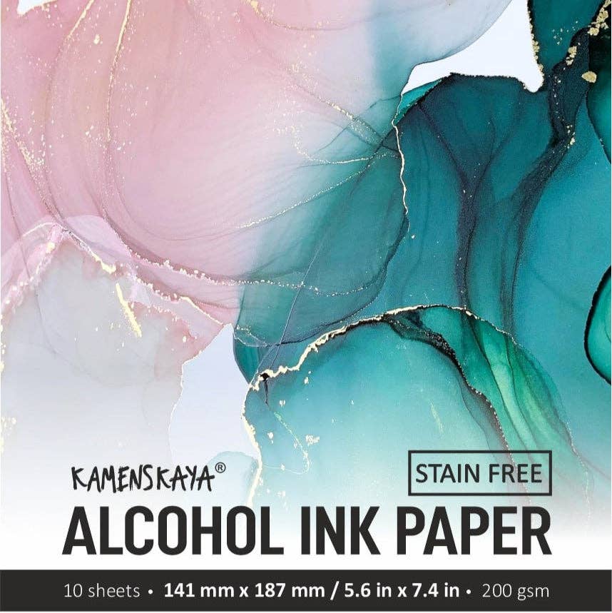 Set med konstpapper för alkoholbläck, 25 ark