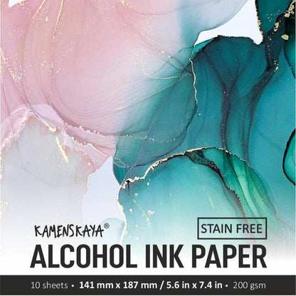 Set med konstpapper för alkoholbläck, 25 ark